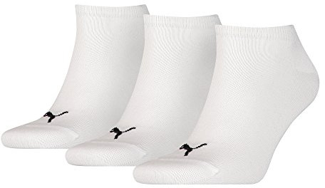 PUMA osynliga unisex sneakers strumpor uppsättning 9 9 par – vita