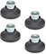 Ganter Normelemente | 4 piezas | patas articuladas con casquillo roscado - GN 343.3-50-M10-A | Acero