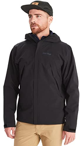 Marmot Precip Eco Pro Jacket, Chaqueta para Hombre, Black, L