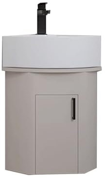 YNAYGDIUGD Badezimmer-Eckwaschbecken,Kleiner Eck-badezimmerschrank,freistehendes Waschbecken,waschbeckenunterschrank Kleines Waschbecken,für Badezimmer, Waschküchen.(Size:34cm/13.3in)