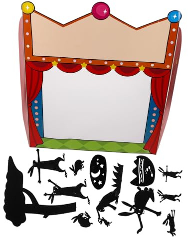 ORFOFE DIY Shadow Puppet Making Kit for Creative Craft and Science Experiment Includes Shadow Theater Stage for Storytelling and Puppet Show Educational Handicraft for Boys