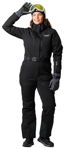 Swedemount Cervinia Winter-Overall Damen, Wasserdicht | 8.000 mm Wassersäule, Vollständig getapte Nähte, Winddicht, 6 Taschen, Abnehmbare Kapuze