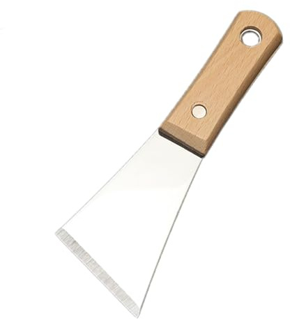 DEARMAMY Espátula de Acero Inoxidable para Masilla Raspador Pulido Práctico para Acabado Seco Herramienta Resistente para Eliminar Pegamento y Alisar Paredes Diseño Japonés Económico para