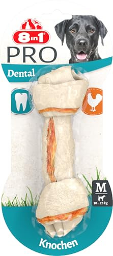 8in1 Pro Dental Ben M – friska tuggben för medelstora hundar för tandvård, 1 styck