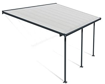 Palram Canopia Feria Terrassenüberdachung, Grau, 546 x 295 x 305 cm