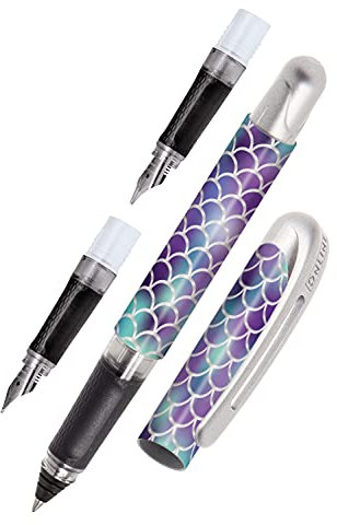 Online All you need Set College Shiny Dreams, Patronen-Füller & Rollerball & Kalligrafie-Füller in einem, ergonomisches Griffstück, Standard-Tintenpatronen, inkl. Kombipatrone