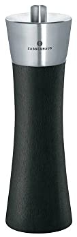 Zassenhaus Pepper Mill'Ulm Stainless Steel/Acrylic 18 cm Black Matt