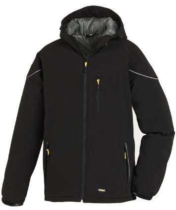 teXXor - Giacca invernale softshell modello Vail, giacca da lavoro foderata in pile, XL, nero, 4138
