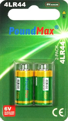 2 x 4LR44 4G13 L1325 A544 476A 6v Alkaline batteries by Poundmax