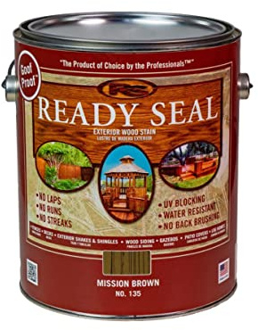 1 gal Ready Seal 370026 Mission Brown Exterior Stain and Sealer For Wood