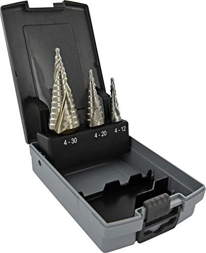 Tivoly 11448570001 Coffret 3 forets coniques étagés HSS Hélico