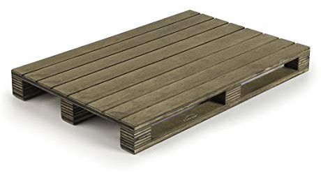 Lacor 61058 - Mini Palet Presentación de Alimentos, Madera 100% Abedul | En madera natural, para un uso práctico y profesional en cocina; ideal para cocina profesional y uso diario en casa