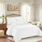PRIME LINENS 3 Piece Inspiration Quilted Bedspread Embossed Pattern Comforter Bedding Set Bed Throw with Pillow Case (White, Single 2 Piece)