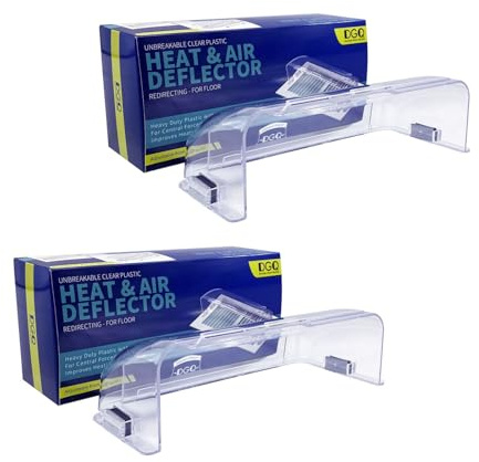 DGQ Unbreakable Air Deflector 8 to 12 Adjustable Heat and Air Vent Deflector Magnetic for Floor Registers, Also Work for Vents, Sidewall, and Ceiling Registers (2 Sets)