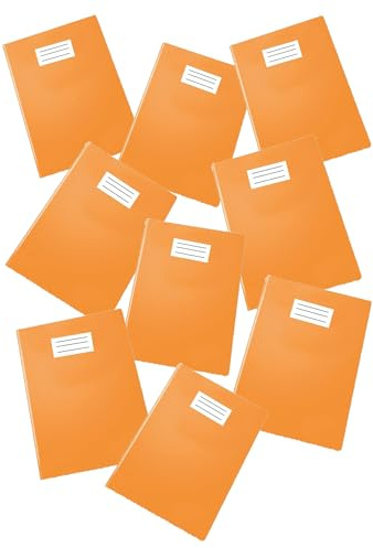 Pigna, Glänzende farbige PVC-Notizbuchhülle, Format A4, 230 Micron, mit Klappen und Ecktasche, Farbe Orange, 25 Stück