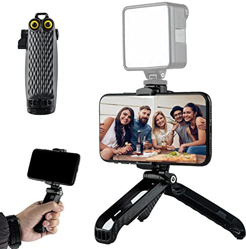 Treppiede Smartphone Goocong Mini Cavalletto fotografico per Smartphone Mini Portatile Treppiedi da Tavolo Viaggio Tripod per iphone, Samsung, Xiaomi