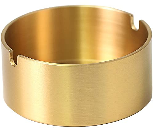 Collic Aschenbecher, Messing Aschenbecher, Desktop-Ornamente, Hochtemperaturfestigkeit, Antikorrosion Und Neigung, Keine Form, Für Wohnzimmer, Zuhause, Teehaus, 8 cm