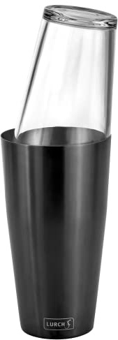 Lurch 240793 Boston Shaker mit Glas zum Mixen und schnellen Runterkühlen von Cocktailzutaten