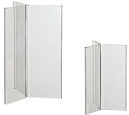 5x Acryl-Y-Ständer DIN A6 (3x) / Tischaufsteller/Mehreckständer
