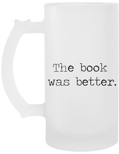 The Book Was Better Bicchiere Da Birra In Vetro Trasparente Con Manico