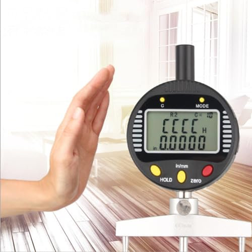Radius Gauge Electronic Radius Gage Radius Indicator Inside and Outside Radius Measuring Tool Arc Face Radius Measurement with Measuring Range