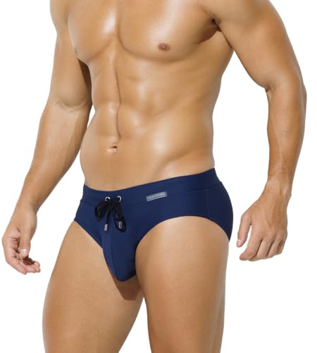 Mauro Kane Men's Swimming Trunks Briefs Quick Dry Bikini Solid Swimwear | Adjustable Drawstring, Low Waist Swimsuits, Bottom Board Surf Beach Male Bikini Underwear