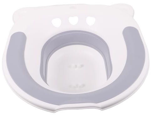 Gogogmee Sitzbad Sitzbecken Faltbar Grau Aus Verschleißfestem Material Ergonomisch Für Mobilitätseingeschränkte Und Ältere Menschen Zur Dammpflege
