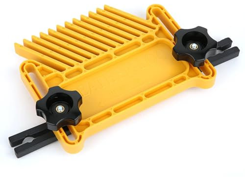 KIUGOP Federbrett für Frästisch, Featherboards Druckkamm Nut und Federbretter Doppel Federbrettern, ​für Tischkreissägen Bandsägen Frästische Zäune Holzbearbeitungswerkzeug,Gelb