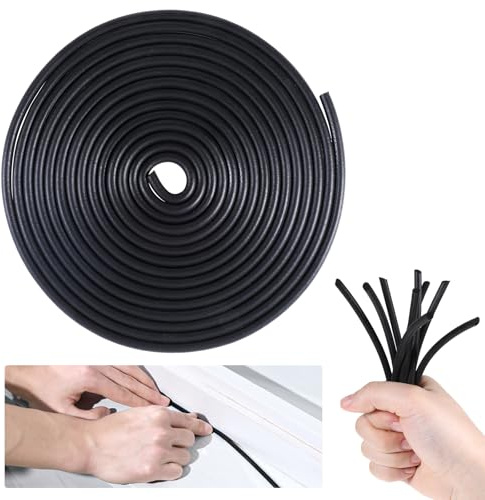 InnoHHustle 15 meter fog tätningssnöre 3 mm diameter fogfyllningsprofil tätning skum rund sladd tätning gummiskum svart fogtätningssnöre Epdm rund tätningssnöre för dörrar, fönster, tak, väggar