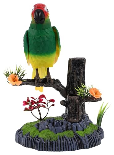 KONTONTY Electric Interactive Bird Toy for Boy Girl Sensor Activated Chirping Bird Plaything for Home and Kindergarten Realistic Sounds and Movements Educational Companion for Boys and
