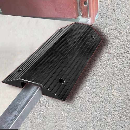 QSPNVFB Rampe De Seuil Porte, Rampe Pont Rampes De Fauteuil Roulant Plastique, Rampe D'Accès Voiture Antidérapantes, Réducteur Rampe D'entrée Entrepôt(80 * 45 * 10cm)