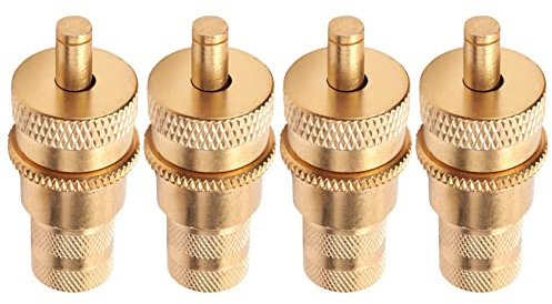 Cpolebev 4 StüCk Offroad Messing Reifen EntlüFtung Maschine S Kit Automatische 6-30Psi Reifen Reifen ÜBerdruck Ventil Deflatoren EntlüFtung Ventil