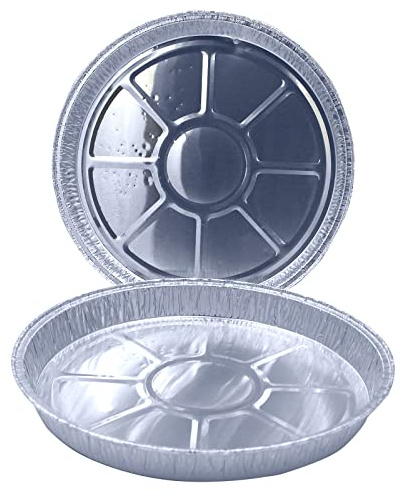 Sunrise Packaging 10 x Round Foil Flan Dish – 200mm (8) Individual Aluminium Foil Trays with Rolled Edge | Perfect for Pie, Quiche & Baking