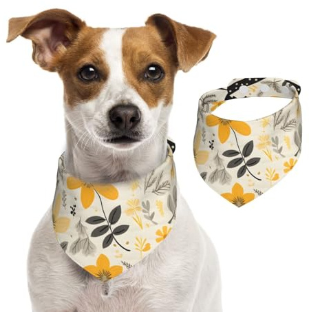 Hundehalstuch, Katzen-Halstuch, warmes Gelb, 1 Stück, Hundezubehör für kleine Hunde