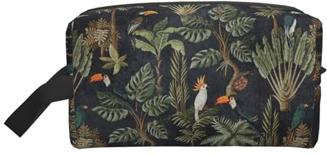 Watercolour Cactus Print Zipper Storage Bag, Travel Accessories, toiletries Bag, Portable toiletries Bag