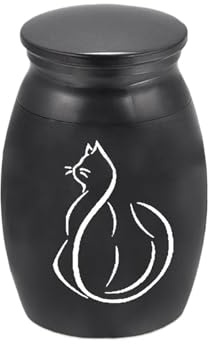 Urna conmemorativa para mascotas, de acero inoxidable, recipiente para cenizas de cremación con forma de animal doméstico, para perros y gatos, recuerdo funerario
