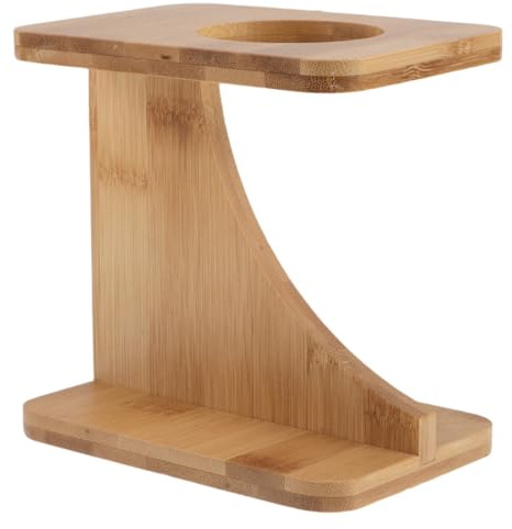 BESPORTBLE Soporte para cuerno vikingo – Soporte para cuerno de madera – Expositor rústico para vasos de cerveza medievales y vikingos, ideal para el hogar, la oficina y las fiestas