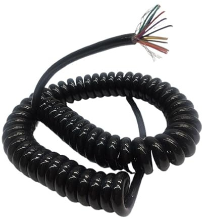 ELILANEY 25-kärnig spiralkabel, 26 AWG, utdragbar multikärnkabel, mjuk stretch (stretch 8 meter)