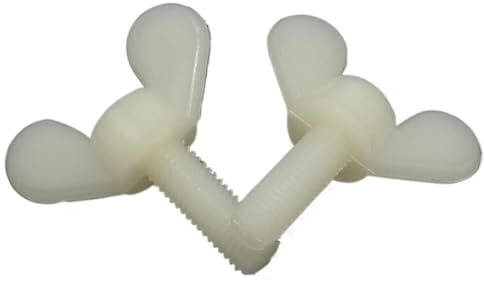 Tornillo Pulgar, 10pcsM3 M4 M5 M6 Tornillo de ala de nailon tornillos de mano lingote de mariposa(M6 x 20 10pcs)