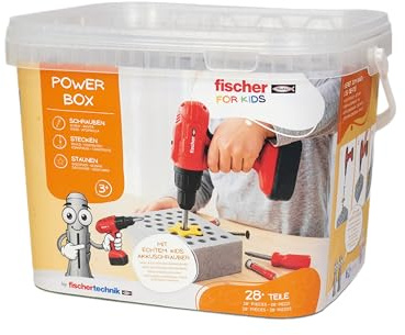 fischertechnik Fischer for Kids Power-Box, Set Attrezzi Giocattolo 3+ Anni