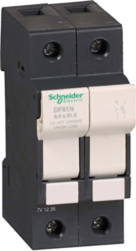 Schneider Electric Sicherungshalter für Hutschienenmontage für 8 x 31mm Sicherungen 25A 500V ac 1P+N-polig