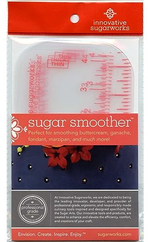 Innovative Sugarworks Sugar Smoothers for Fondant, Modeling Chocolate, Sugarcraft, and Cake Decorating (3 Small (2 Thin,1 Thick) and 3 Large (2 Thin,1 Thick))