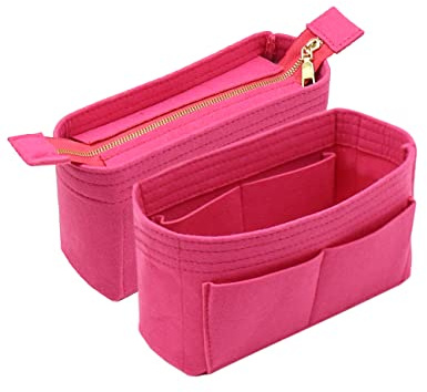 LEXSION Organizer, Taschen-Organizer, Einsatz Geldbörsen-Organizer mit 2 Packungen in einem Set, passend für NeoNoe Noé-Serie, perfekt rosy