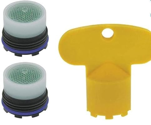 Neoperl Wasserhahn PCA Cache Standard Luftsprudler Honeycomb Filter Screen 1,5 gpm, M16,5 x 1 mit Werkzeug Schlüssel Tom Thumb Größe Zwei Pack