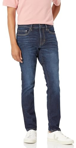 Amazon Essentials Jean Stretch Coupe Skinny - couleurs abandonnées Homme, Lavage Indigo, 32W / 33L