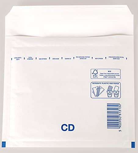 50 Stück Luftpolsterumschlag Luftpolstertasche Versandtasche CD 200x175 mm