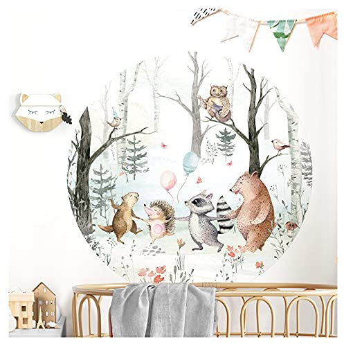 Little Deco Wandtattoo Tiere Wald & Ballons DL635 XL - 120 x 120 cm (BxH)