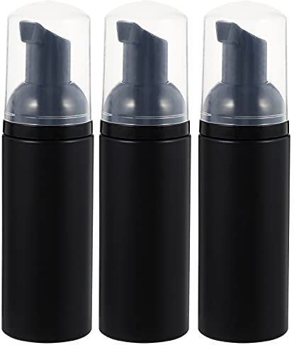 Uonlytech 3 Stücke Schaumseifenspender 50ml Leere Pumpflasche Schäumender Seifenspender Transparente Nachfüllbare Reiseflaschen Set zum Befüllen Shampoo Spender Duschgel Flasche für Badezimmer