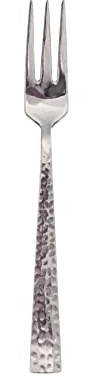 Pintinox, Set med 12 stycken gafflar 3 Spine Palace Hammerd, rostfritt stål, tillverkad i Italien