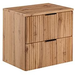 PIASKI ADEL Oak, mobile per lavabo da 60 cm, con piano di lavoro o lavabo da incasso, mobile per lavabo sospeso, mobili da bagno (con piano di lavoro)